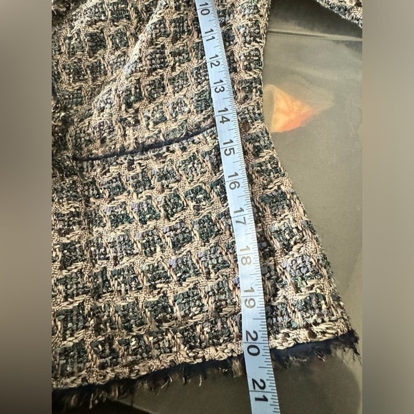 Brooks brothers tweed blazer bucle jacket size 4 - Picture 6 of 10